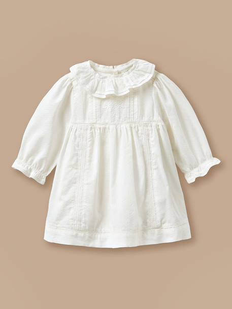 Robe bébé - collection fêtes & mariages Blanc casse 1 - vertbaudet enfant 