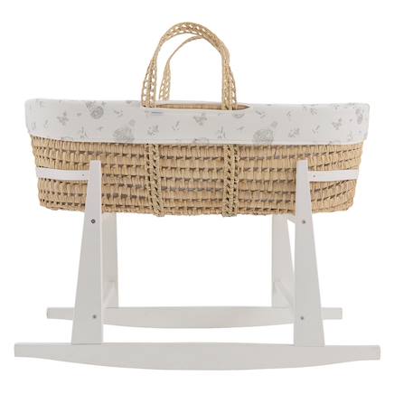 Couffin bébé matelassé avec support en bois Beige 3 - vertbaudet enfant 