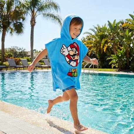 Poncho de bain garçon mario Bleu 2 - vertbaudet enfant 
