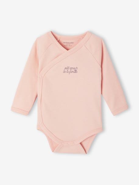 Lot de 5 bodies ouverture naissance rose pâle 4 - vertbaudet enfant 