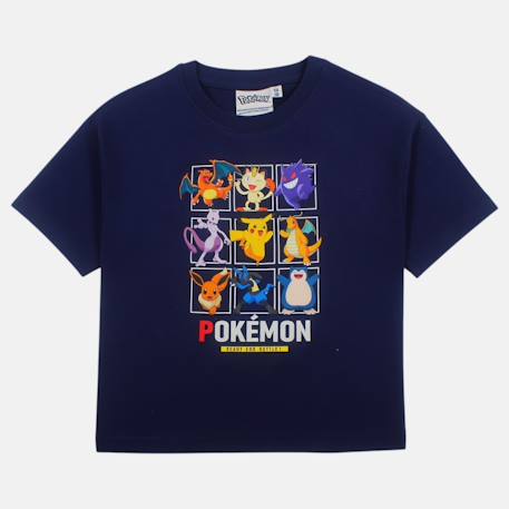 T-shirt manches courtes garçon avec personnage pokemon Marine 3 - vertbaudet enfant 