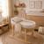 Couffin bébé matelassé avec support en bois Beige 1 - vertbaudet enfant 