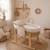 Couffin bébé matelassé avec support en bois Beige 1 - vertbaudet enfant 