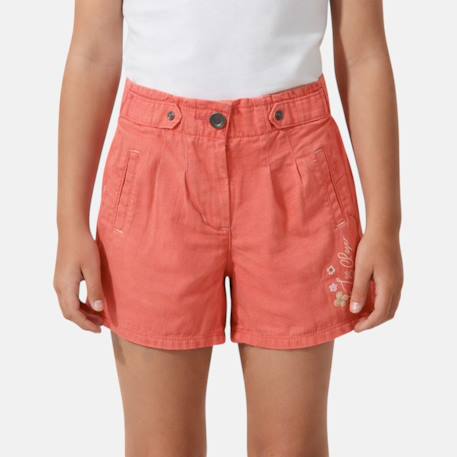 Short fille Kaki+Rose+Saumon 12 - vertbaudet enfant 