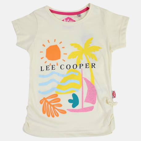 T-shirt fille manches courtes avec dessin Blanc+Bleu+Marine+Rose 3 - vertbaudet enfant 
