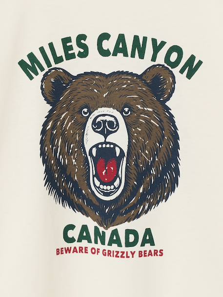Tee-shirt motif animal garçon blanc+vert sapin 3 - vertbaudet enfant 