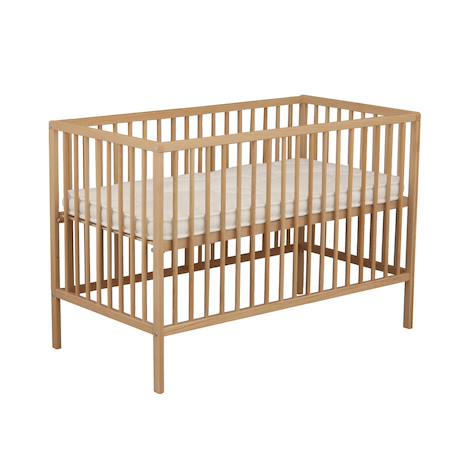 Lit tout barreaux en bois avec matelas - first Marron 3 - vertbaudet enfant 