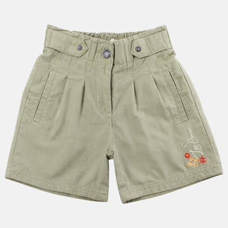 Short fille Kaki+Rose+Saumon 3 - vertbaudet enfant 