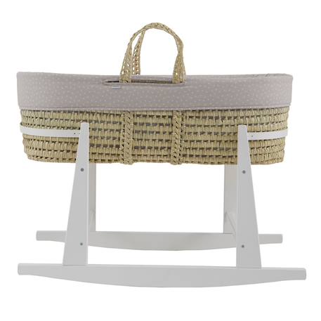 Couffin matelasse + support en bois Beige/white 3 - vertbaudet enfant 