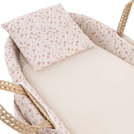 Couffin bébé matelassé avec support en bois Beige 4 - vertbaudet enfant 