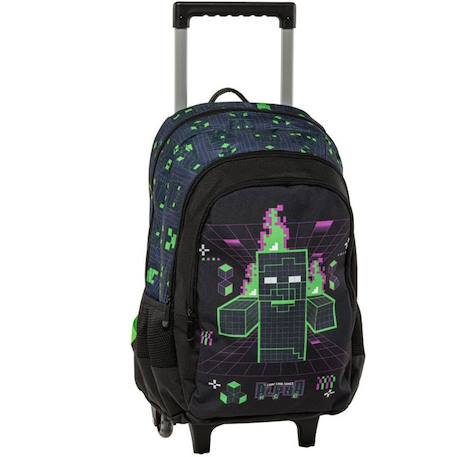 Sac à dos à roulettes minecraft 44 cm – zombies et squelette minecraft Gris 1 - vertbaudet enfant 