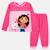 Pyjama fille imprimé manches longues pantalon gabby Rose+Rose clair 4 - vertbaudet enfant 