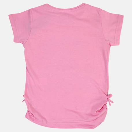 T-shirt fille manches courtes avec dessin Blanc+Bleu+Marine+Rose 20 - vertbaudet enfant 
