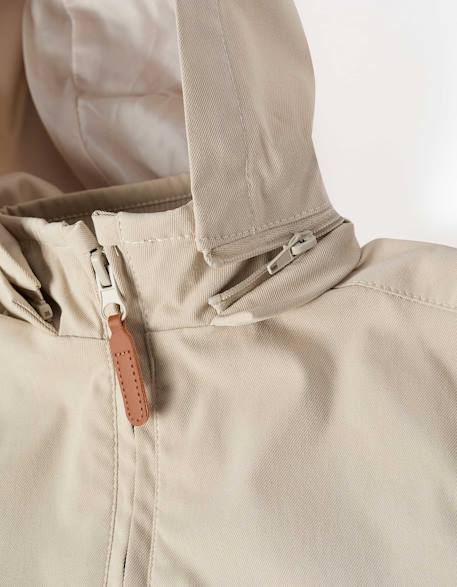Veste avec doublure et capuche amovible Beige clair+Bleu 5 - vertbaudet enfant 