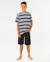 T-shirt eternal shred rayé garçon Denim délavé 4 - vertbaudet enfant 