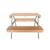 Table de pique-nique en bois d'acacia pour enfant, salon de jardin enfant 2 places, couleur teck clair Vert de gris 5 - vertbaudet enfant 