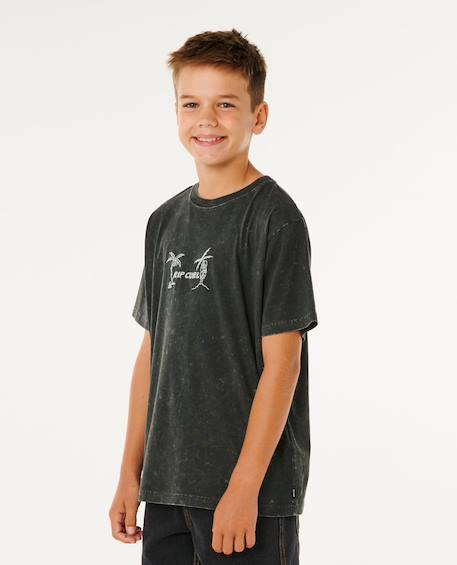 T-shirt à manches courtes eternal shred wash enfant Noir délavé 2 - vertbaudet enfant 