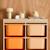 Sora - children's storage unit with 6 storage bins Moutarde+Orange+Vert olive 12 - vertbaudet enfant 