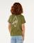 T-shirt à manches courtes eternal shred art enfant Vert surplus+Vitamine c 3 - vertbaudet enfant 