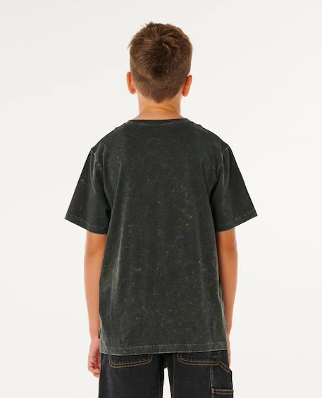 T-shirt à manches courtes eternal shred wash enfant Noir délavé 3 - vertbaudet enfant 