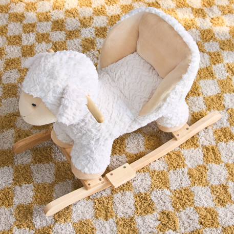 Fauteuil mouton à bascule pour enfant Blanc 6 - vertbaudet enfant 