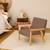Fauteuil scandinave en bouclette et bois enfant isak l 47 x p 43,5 x h 50cm Blanc+Moutarde+Taupe+Terracotta 15 - vertbaudet enfant 