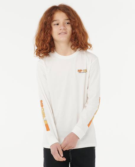 Garçon-Tee-shirt à manches longues surf revival enfant
