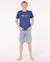 T-shirt à manches courtes surf revival logo enfant Bleu marine clair 4 - vertbaudet enfant 