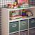 Meuble de rangement pour enfant camille avec 7 compartiments et 6 paniers en velours Bleu+Rose+Vert 16 - vertbaudet enfant 