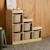 Meuble de rangement enfant escalier 6 bacs de rangement décor bois naturel - sora Beige+Vert de gris 4 - vertbaudet enfant 