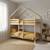 Lit enfant superposé cabane 90 x 190 cm pin naturel sommier à lattes inclus - roya Naturel 3 - vertbaudet enfant 