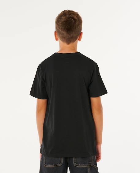 T-shirt à manches courtes wettie passage icon enfant Aloe+Noir+Os 10 - vertbaudet enfant 