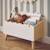 Coffre à jouets enfant effet bois, l 58 x p 28 x h 44,5 cm Blanc 4 - vertbaudet enfant 