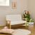 Banquette canapé pour enfant 2 places bouclette et bois d'hévéa l 84 x p 43,5 x h 50cm Blanc 3 - vertbaudet enfant 