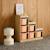 Meuble de rangement enfant escalier 6 bacs de rangement décor bois naturel - sora Pêche 4 - vertbaudet enfant 