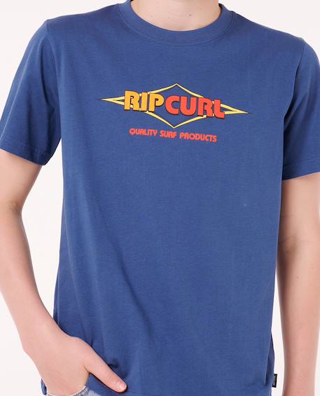 T-shirt à manches courtes surf revival logo enfant Bleu marine clair 5 - vertbaudet enfant 