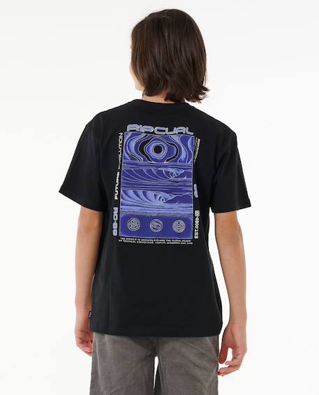 T-shirt enfant future evolution art Noir 3 - vertbaudet enfant 