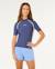 T-shirt anti-uv surf revival manches courtes fille Marine 1 - vertbaudet enfant 