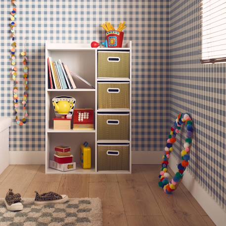 Meuble de rangement pour enfant pratique avec 7 compartiments et 4 paniers en fibre végétale Naturel 3 - vertbaudet enfant 