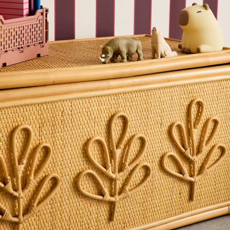 Coffre à jouets enfant bohème en rotin - 80 x 40 x 40 cm - arlo Rotin naturel 6 - vertbaudet enfant 