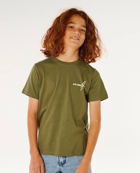T-shirt à manches courtes eternal shred art enfant Vert surplus+Vitamine c 6 - vertbaudet enfant 