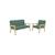 Banquette canapé pour enfant 2 places velours côtelé et bois d'hévéa l 84 x p 43,5 x h 50cm Kaki foncé 6 - vertbaudet enfant 