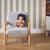 Fauteuil scandinave enfant bois d'hévéa et bouclette Lorens kids. Beige+Gris souris+Marron 9 - vertbaudet enfant 