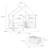 Lit cabane enfant 90 x 190 cm bois de pin blanc sommier à lattes inclus et 2 tiroirs - sienna Blanc 4 - vertbaudet enfant 