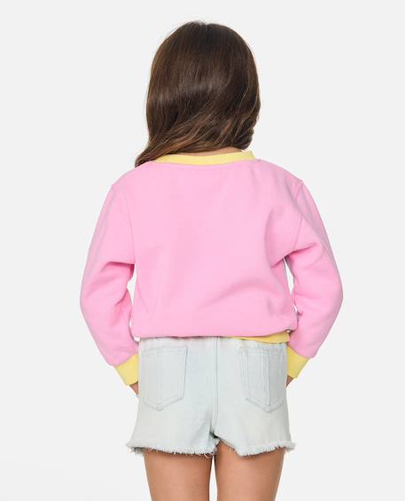 Sweat surf wave fille Rose 2 - vertbaudet enfant 