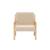 Fauteuil scandinave enfant bois d'hévéa et bouclette Lorens kids. Beige+Gris souris+Marron 5 - vertbaudet enfant 