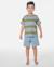 T-shirt rayé ride the wave garçon Denim délavé 3 - vertbaudet enfant 