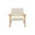 Fauteuil scandinave en bouclette et bois enfant isak l 47 x p 43,5 x h 50cm Blanc+Moutarde+Taupe+Terracotta 6 - vertbaudet enfant 