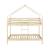 Lit enfant superposé cabane 90 x 190 cm pin naturel sommier à lattes inclus - roya Naturel 4 - vertbaudet enfant 