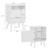 Table de chevet enfant décor bois 1 porte, pieds bois de pin - 34 x 23,5 x 52 cm  - azur Blanc+Naturel+Rose+Vert 23 - vertbaudet enfant 